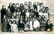 Grupo de niñas en el colegio de Mayorga 1933