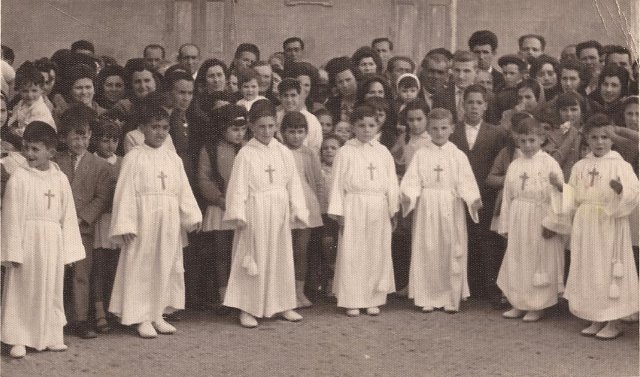 Foto de las comuniones de Mayorga en 1961