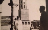 Petra Moro en la plaza de Mayorga