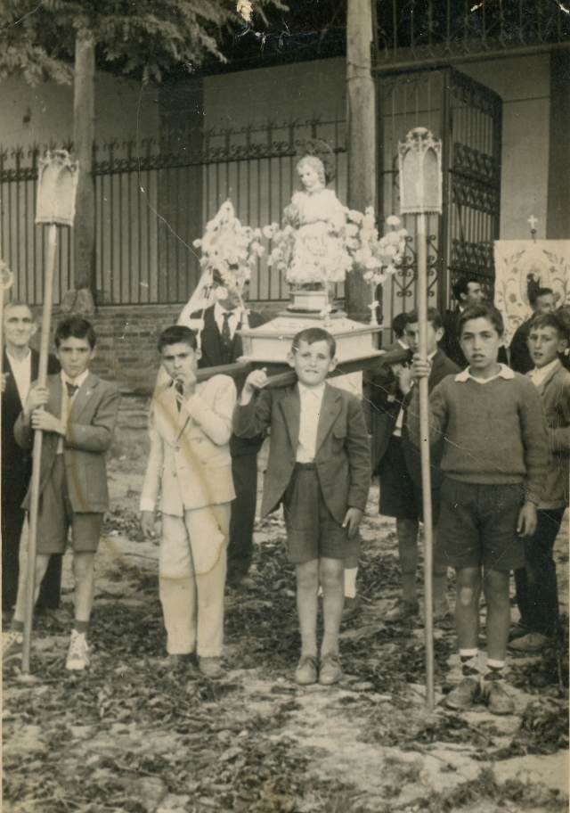 Foto de la Procesión del Niño en Mayorga 1957