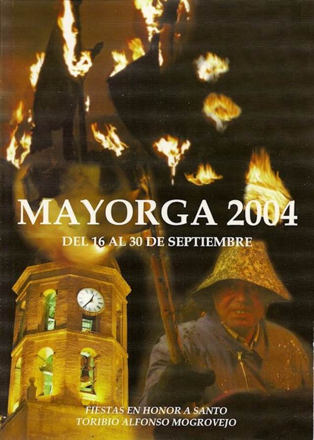 Portada programa fiestas Mayorga 2004