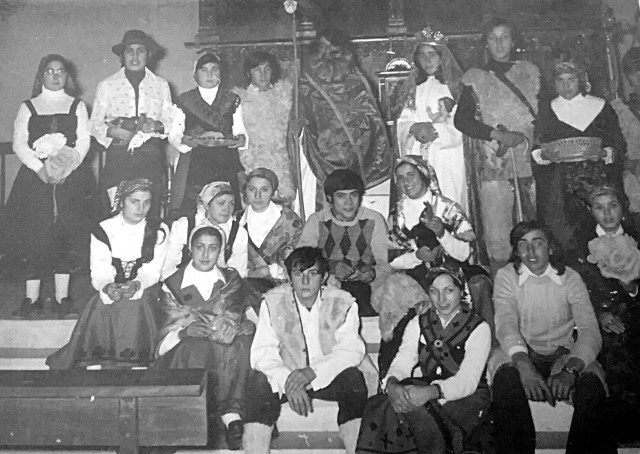 Participantes de la Corderada de Mayorga años 70 u 80