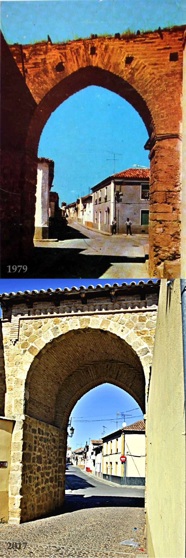 Foto comparativa Arco Mayorga 1979 2017