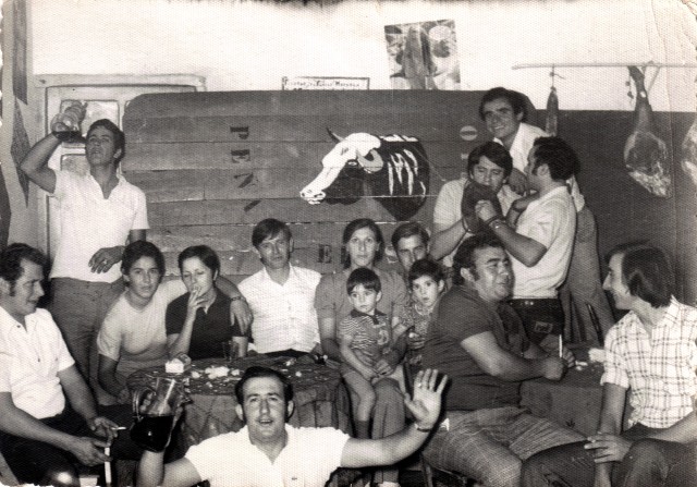Foto de la peña el Silencio en 1974