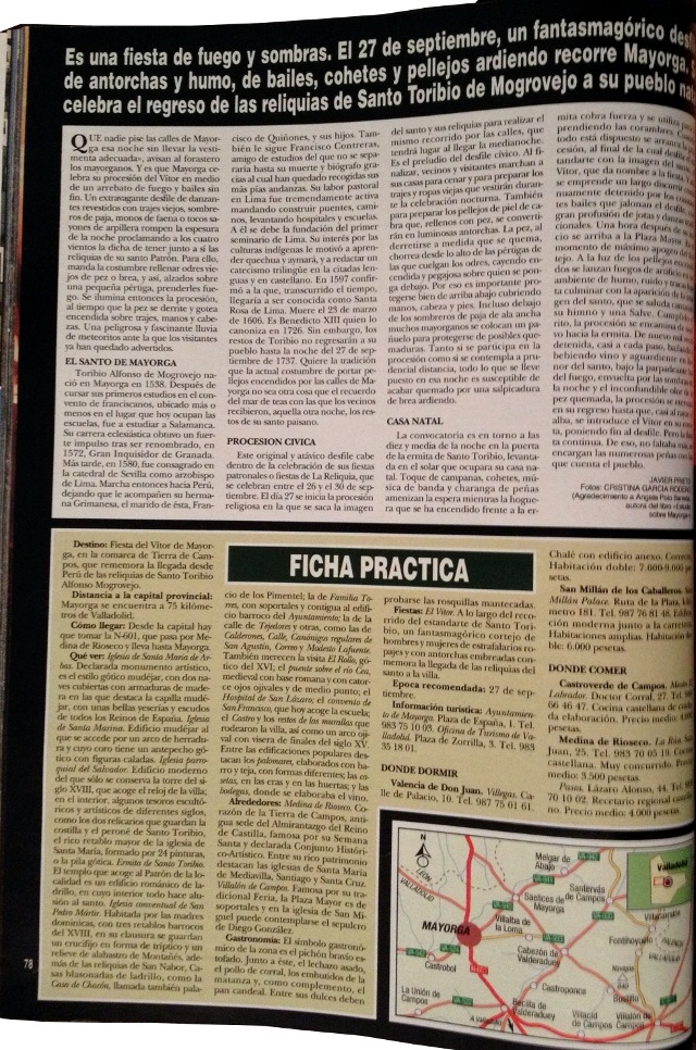 Foto del Artículo revista Hola 2001 El Vitor de Mayorga