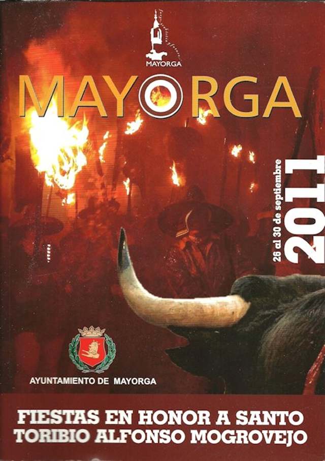 Portada programa fiestas Mayorga 2011