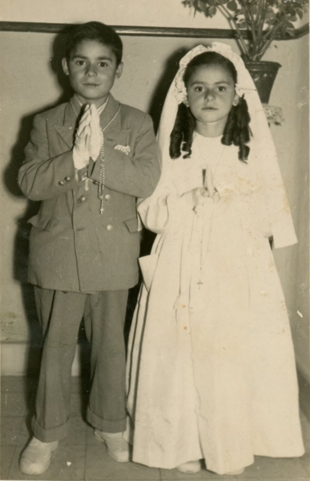 Jose y Maria Luisa Trigueros en Mayorga de cominión 1958